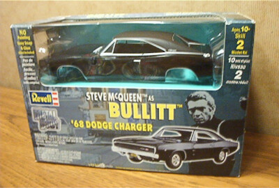 REVELL '68 Dodge Charger Steve McQueen as Bullitt Metal Model Kit #85-1514