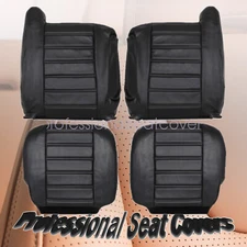 Replacement Driver & Passenger Bottom-Top Seat Cover Black For 03-07 Hummer H2