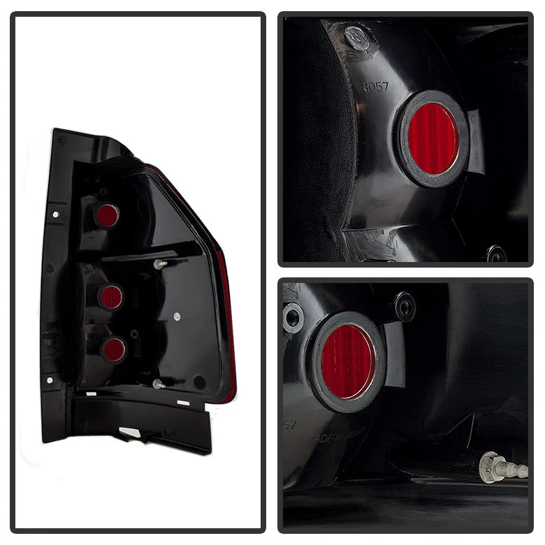 Luzes traseiras estilo original fumê escuro 02-09 GMC Envoy lâmpada de freio esquerda+direita 2002-2009 - Imagem 2 de 4