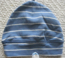 Matalan Blue / White Striped Baby Hat. Age 0 - 3 months.