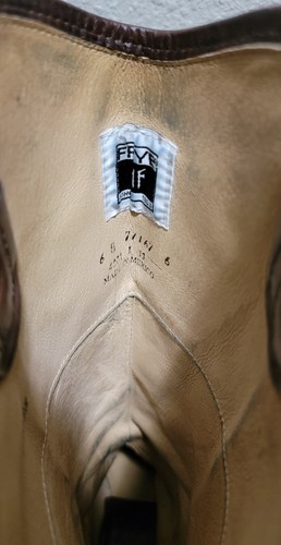 Frye Womens Melissa Button Tall Riding Boots Leather Sz 6 Red Burgundy 3471444 - Picture 4 of 5