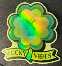 Dutch Bros St Patrick’s Day Sticker Green Lucky Vibes March 17th - BRAND NEW!