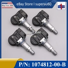(4) Tire Pressure Monitoring System For Tesla Model 3 X S 107481200B TPMS 433MHz