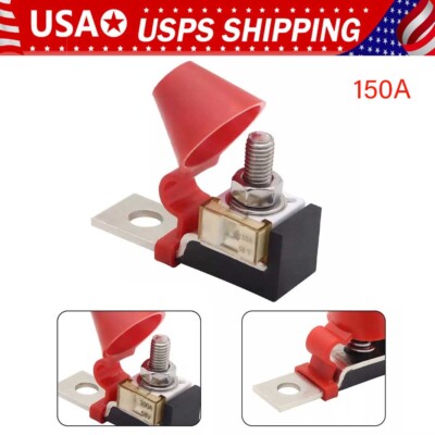 150A 58V Convenient&Efficient Battery Fuse Terminal Fuse Block Kit for Caravans