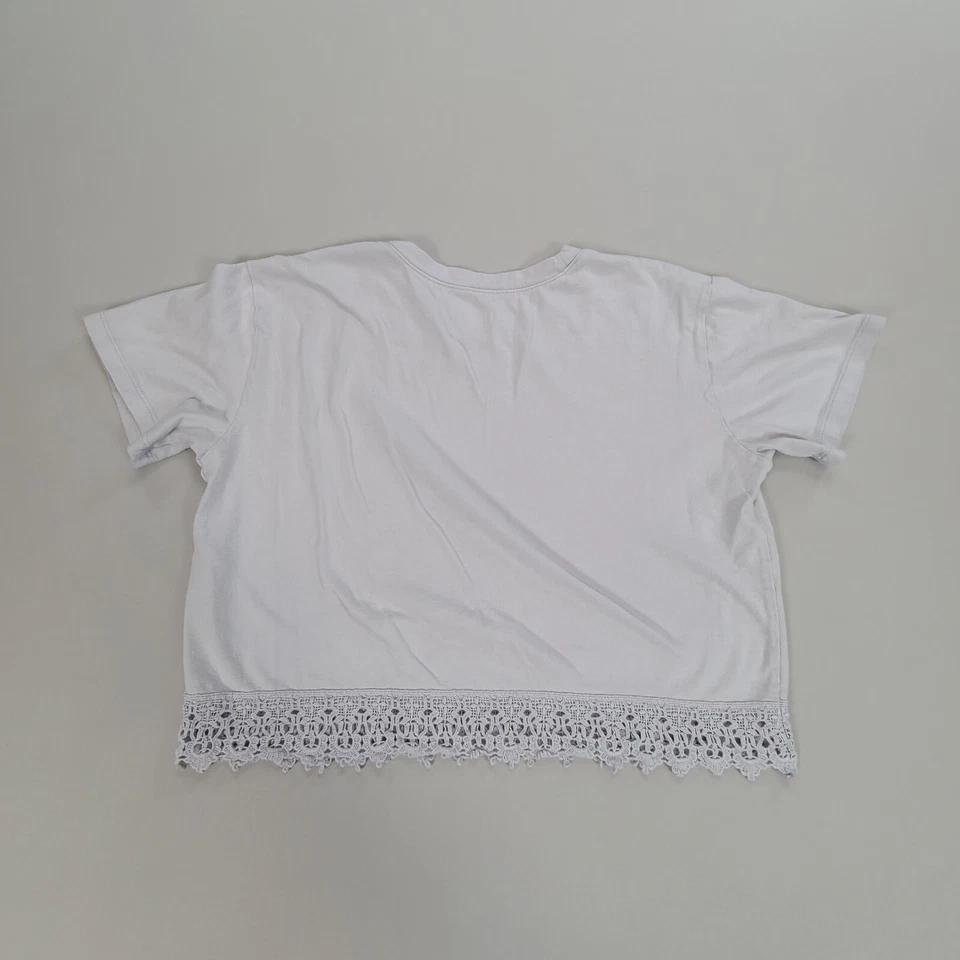 Camisa Hollister Feminina Pequena Azul Casual Cropped Leve Conforto Feminina - Imagem 2 de 4