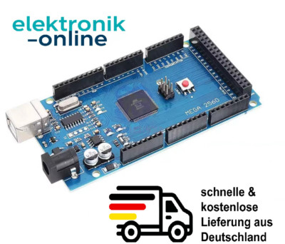 MEGA 2560 R3 kompatibel Arduino Mega Mikrokontroller BoardATmega2560-16AU CH340G