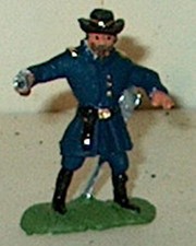 UFFICIALE UNIONE GUERRA CIVILE 54MM DA PLASTICA SOTTO TERRA