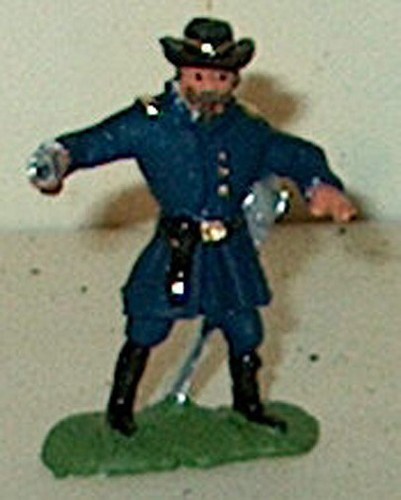 CIVIL WAR UNION OFFICER 54MM BY PLASTIC UNDER GROUND