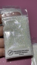 Iridescent White Rainbow 0.4MM Fine Glitter nail acrylic gel craft US Seller 10g