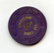 .50 Chip from the Sparks Mint Casino Sparks Nevada H&C