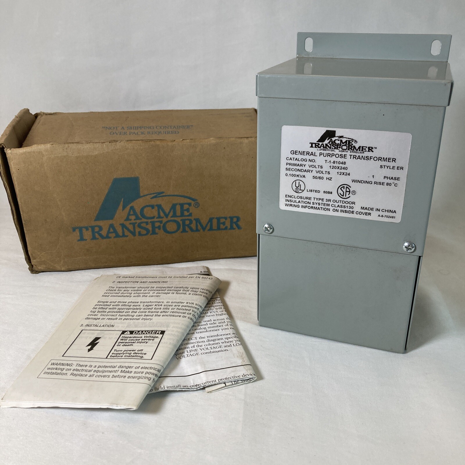 New Acme Electric General Purpose Transformer T-1-81048 Buck Boost Series |  eBay