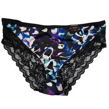 NWT TORRID Hipster Pantie Sz 0X-1X-2X-3X-4X Black Lace Back Silky Purple Blue