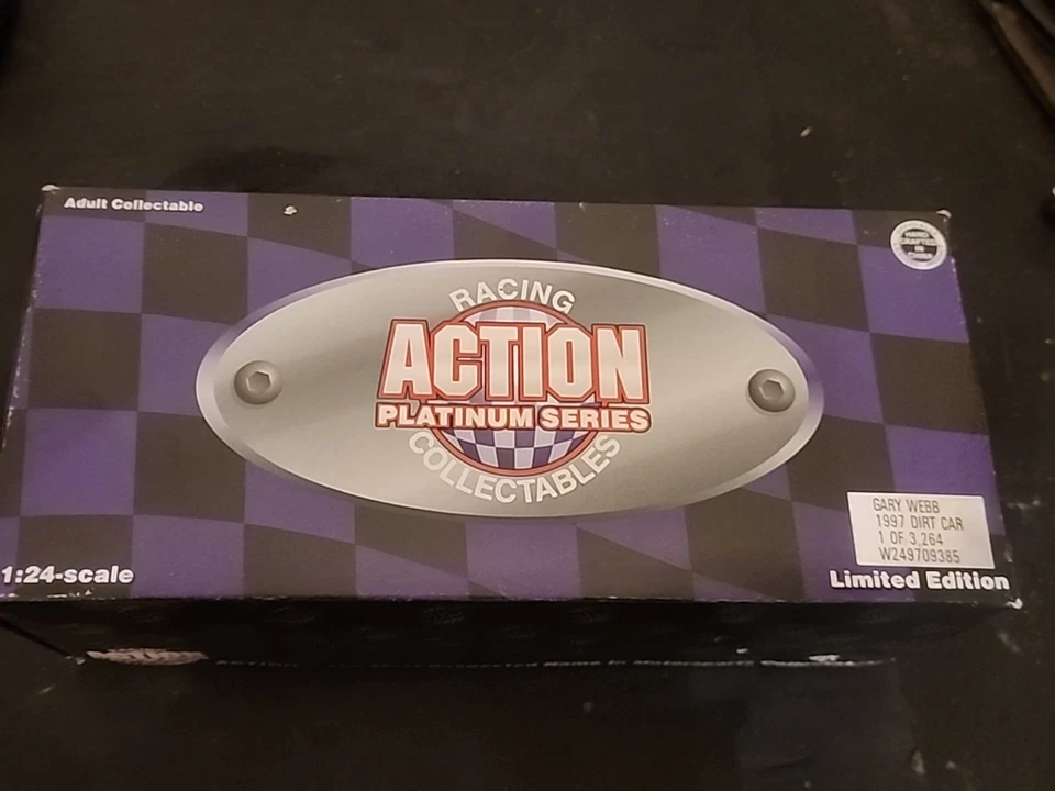 1997 Action 1/24 Платиновый No56 Gary Webb Outlaw Поздняя Модель Грязный Автомобиль Бесплатная ДОСТАВКА - Изображение 2 из 4