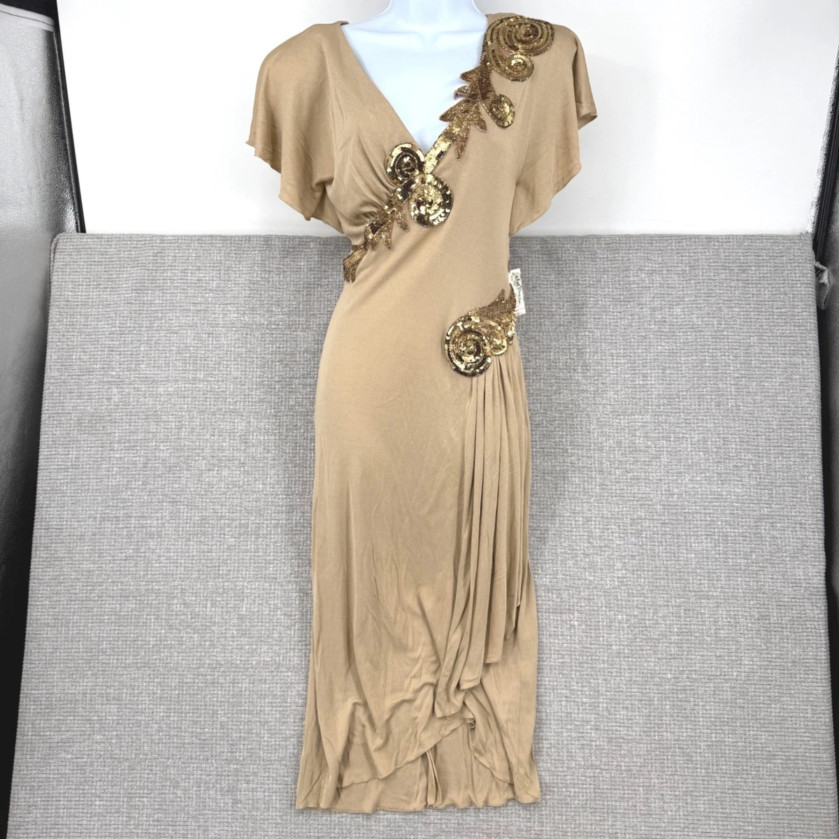 Eveningwear Sequin Gold Vintage Dresses for Women for sale | eBay