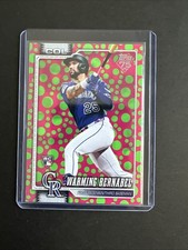 2026 Topps Series 1 - Warming Bernabel #55 Holiday Polka Dots Green/Pink