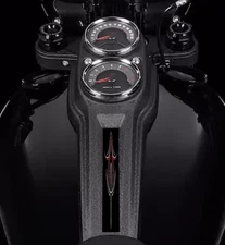 Red Pin Stripe Dash Insert. Fits Harley Davidson 2018 - 2021 Dyna Low Rider