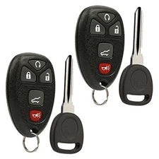 Key Fob Keyless Entry Remote with Ignition Key fits Chevy Suburban Tahoe 2-Pack