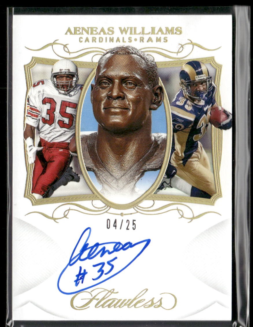 2019 Panini Flawless Football Aeneas Williams Hall Of Fame Auto /25