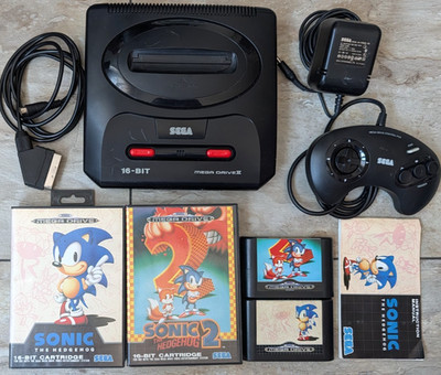 Spielkonsole Sega Mega Drive II 2 - Sonic 1+2  Konsole