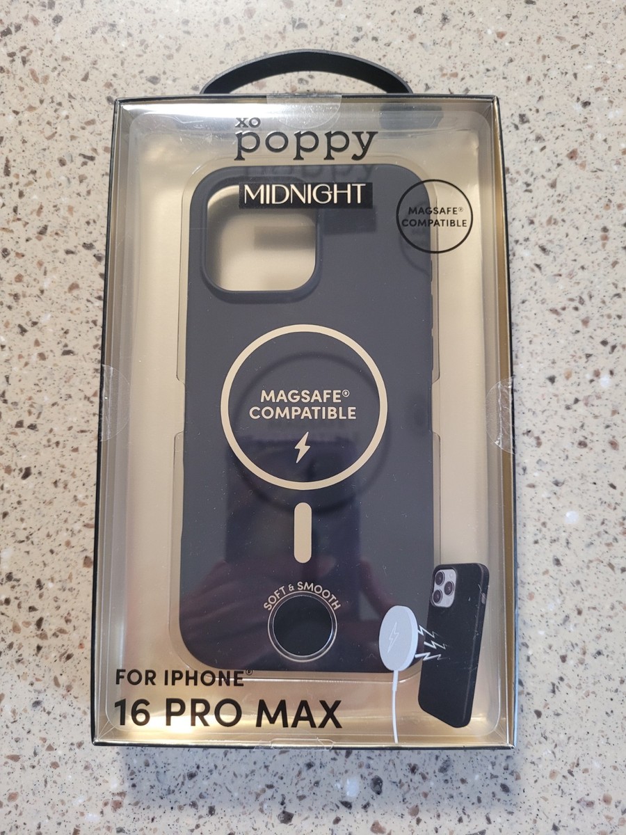 XO Poppy iPhone 16 Pro Max Midnight Black Magsafe Compatible