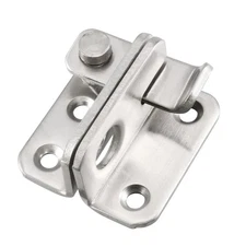 Flip Door Latch 201 Stainless Steel 45x40mm Gate Latch Left Open Slide Lock 2Pcs