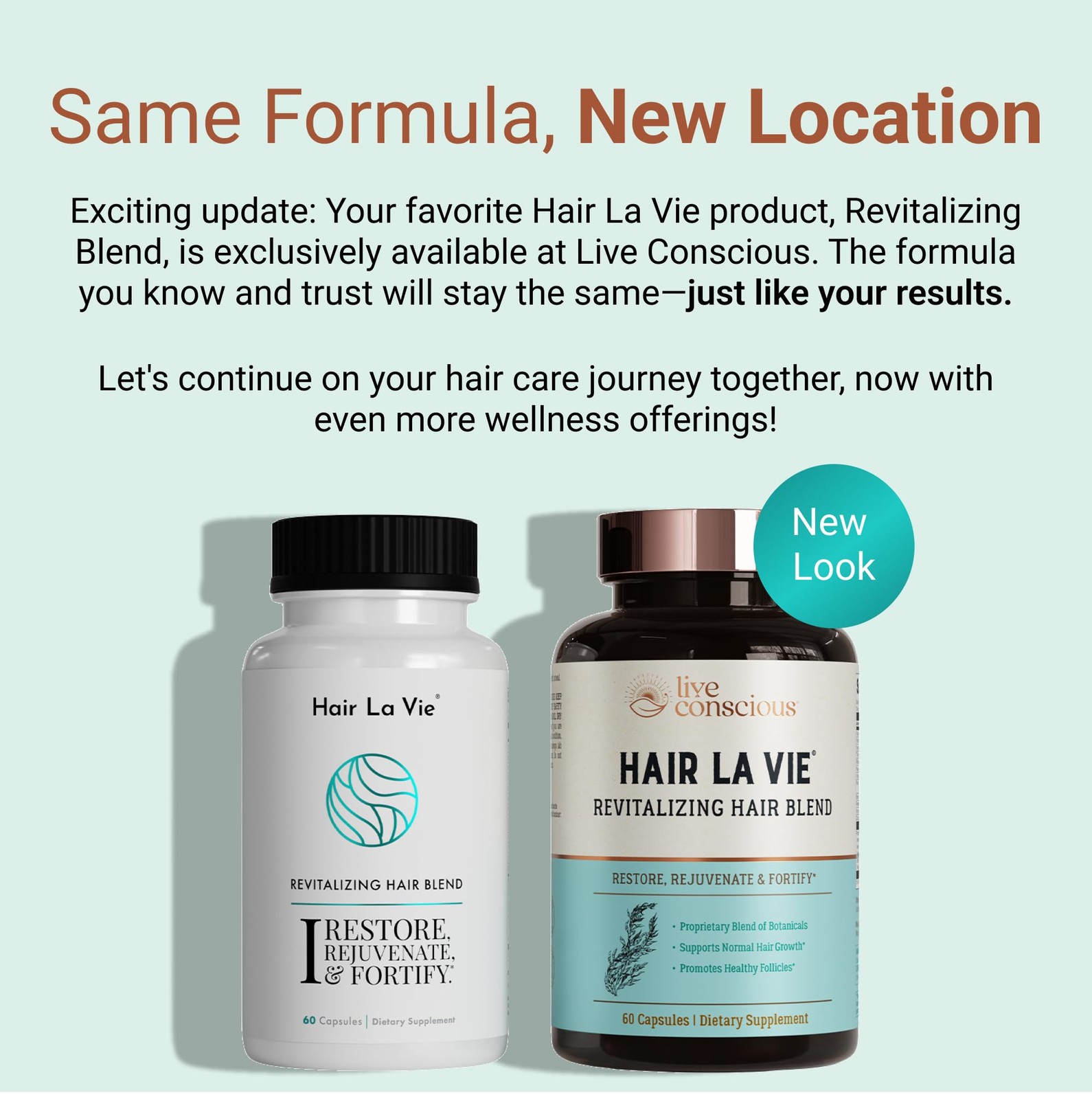 Hair La Vie Live Conscious Revitalizing Blend Hair Growth Vitamins for Women ...
