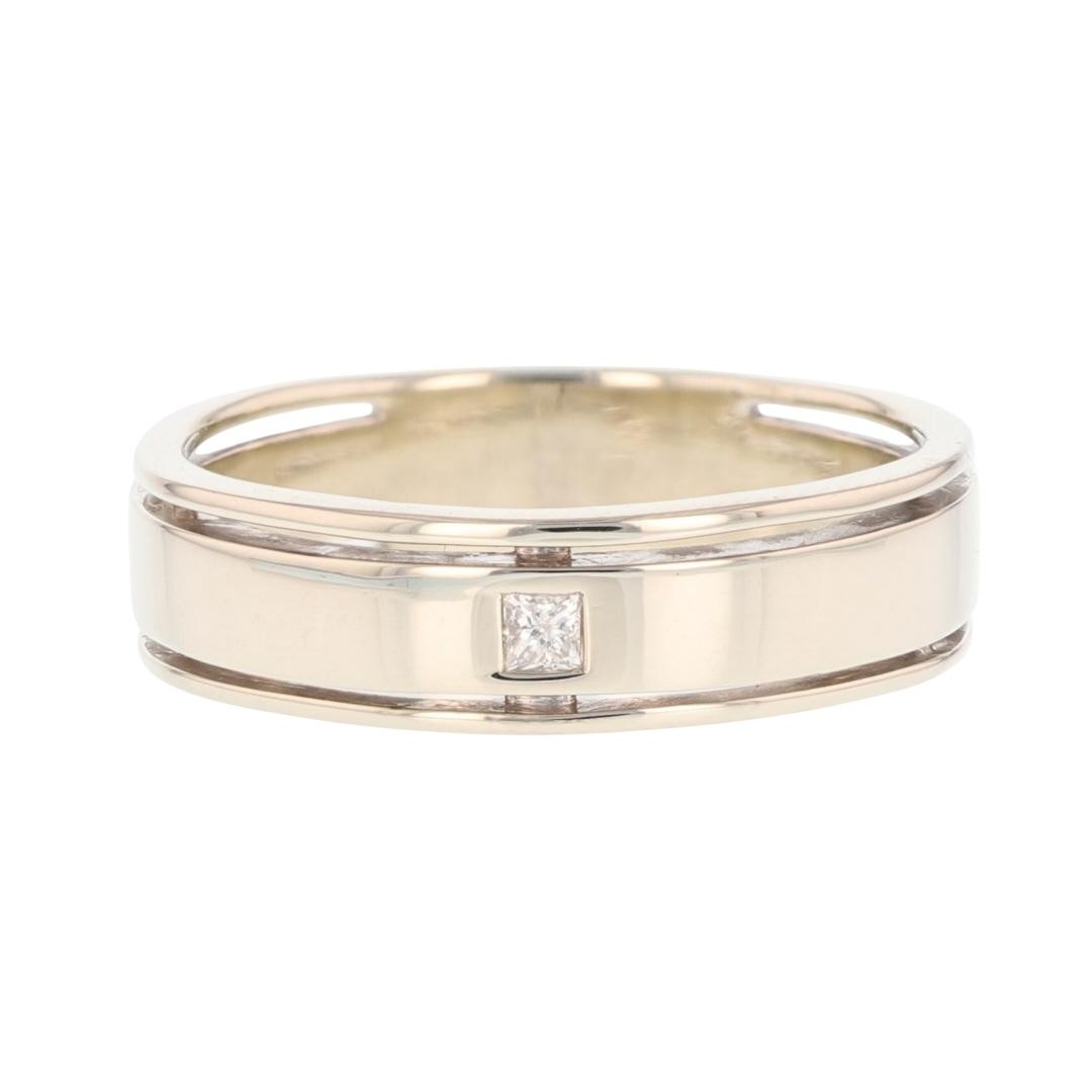 .07ct Princess Cut Diamond Solitaire Split Weddin… - image 1