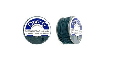 Deep Green TOHO One-G Nylon Beading Thread 50 Yard Spool - (1 Spool)