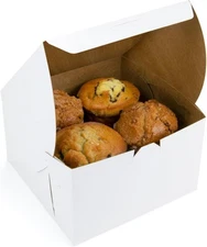 Size 6 x 6 x 3 (Pack of 50), Made In USA, Secure Your Bakery Box With Speci
