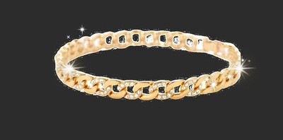 Touchstone Crystal By Swarovski URBAN SHINE Bracelet Golden BNIB Gorgeous