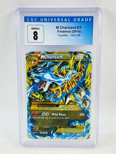 2014 Pokemon Flashfire M Charizard EX #108 CGC 8