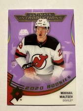 2020-21 UD Ultimate Collection Mikhail Maltsev /5 Purple Rookie Introductions RC