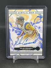 2023 Topps Motif Acrylic Drip Nolan Cromwell Auto Winsor Green /8 #ADNC