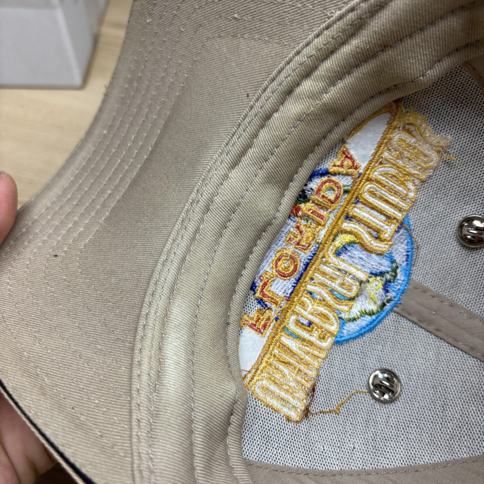 Universal Studios Florida Hat Cap Strap Back Tan … - image 8
