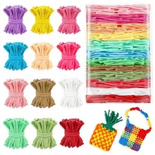 1000 Pcs Loom Loops with Rainbow Color, Colorful Weaving Loops, Refill Loop f...