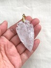 Lot of Stone Gemstone Quartz Arrowhead Agate Pendant Top Jewelry Making Craft — photo 10