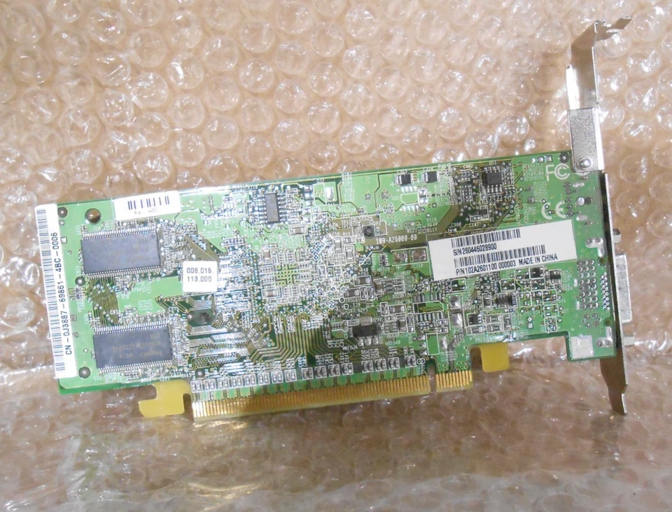 Dell ATI Radeon X300 SE 0J3887 Video Card 64MB PCIe DVI S-Video - Image 2 of 4