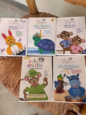 Baby Einstein DVDs Bundle featuring Baby Neptune,Baby Bach, Baby da Vinci, baby