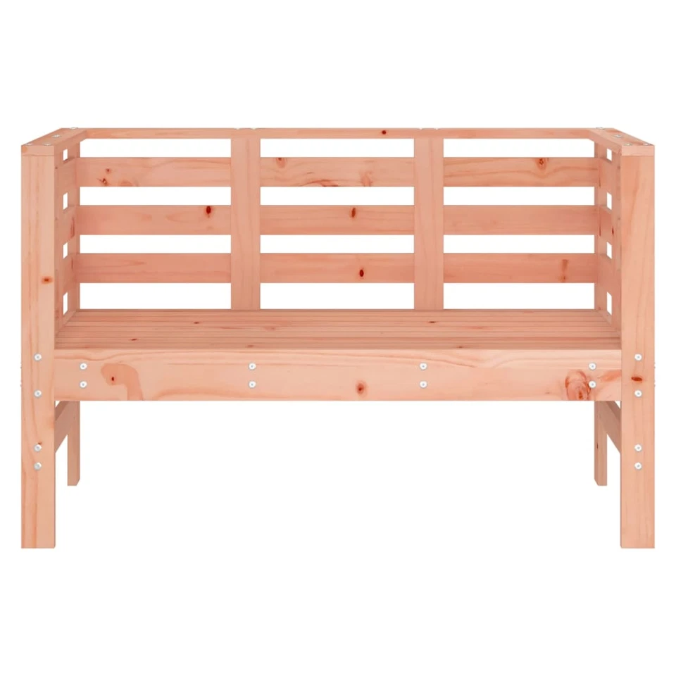 Garden Bench Natural Douglas Pine 111.5x53x71 cm Solid Pinewood Outdoor RusticXL - Image 4 of 4