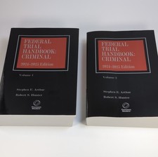 Thomson Reuters Federal Trial Handbook Criminal 2025 2 Volumes VERY GOOD