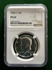 1968 S Kennedy Half Dollar Proof NGC Graded PF 67 40% Silver