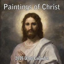 2026 Christian Wall Calendar Paintings of Jesus Christ Religious Art