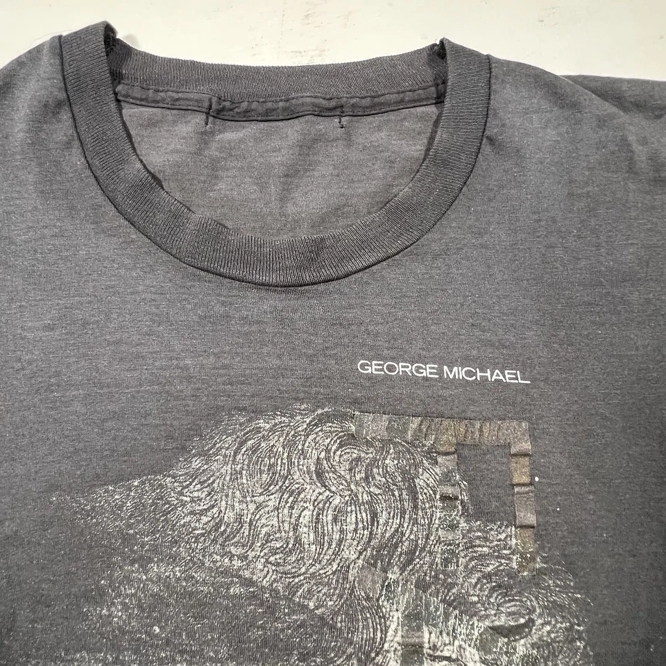 A5613 Vintage Rogues Gallery George Michael Men’s Tee T-Shirt Distress Size S/XS - Image 3 of 4