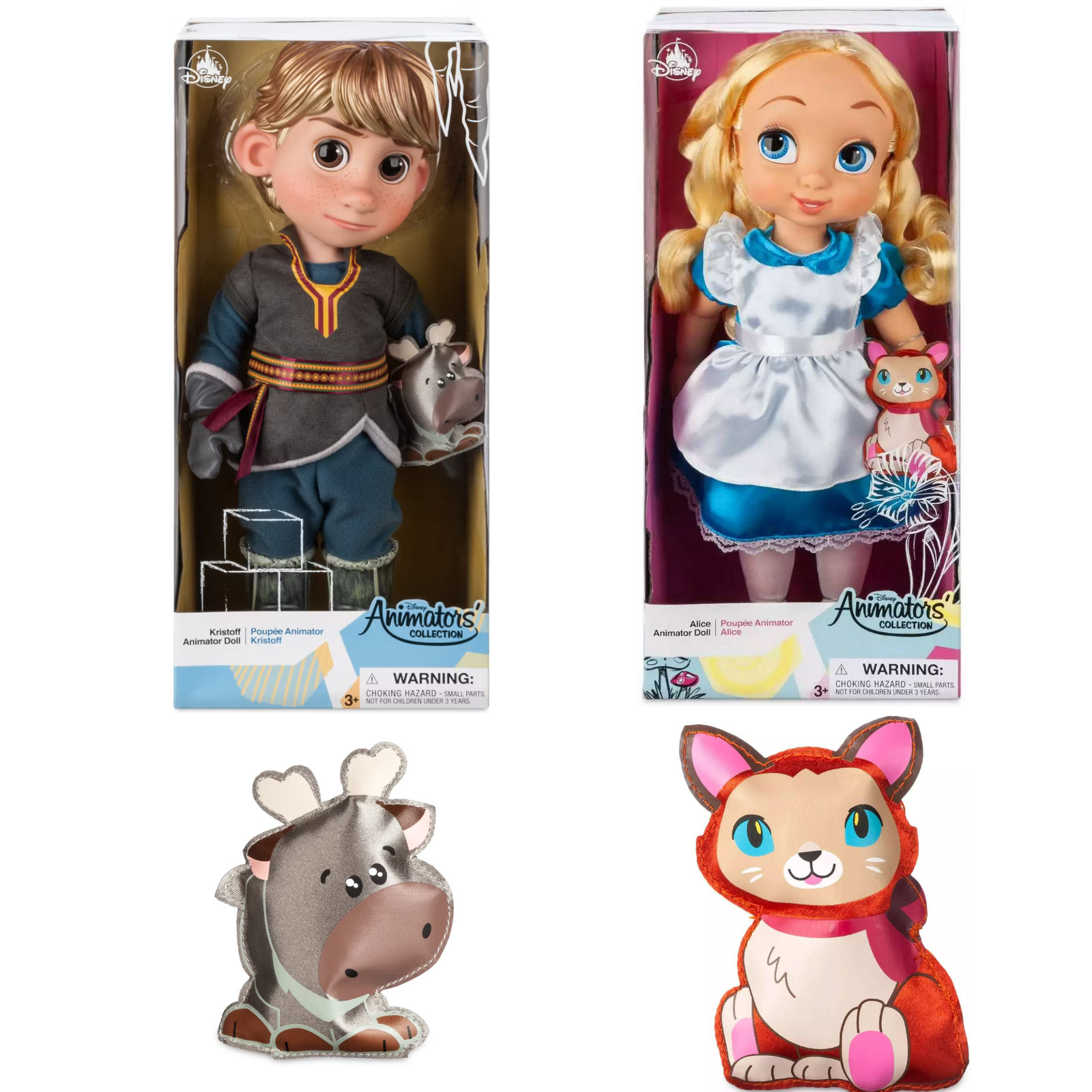 Disney Animators doll  Collection Alice and Kristoff Brand NEW 15 inch
