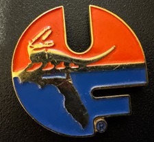 Vintage University Of Florida Gators State Logo Lapel Pin Tie Tack