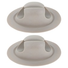 2Pcs Durable PVC Kayak Paddle Holder Clips for Kayaking Adjustable Grey Mounts