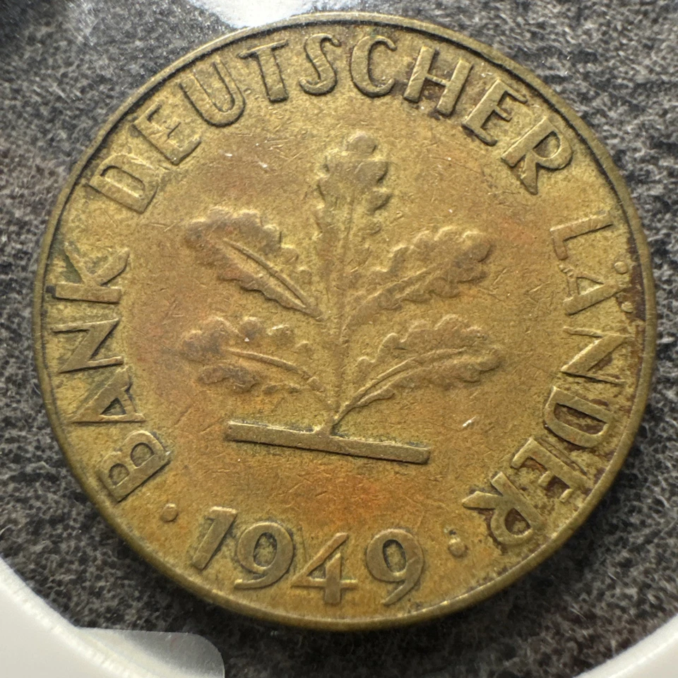 1949-J Bank Duetscher Lander, 10 Pfening. Magnetic. - Image 2 of 4