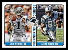 2012 Topps Magic #CC-NS Cam Newton / Steve Smith Charismatic Combos card