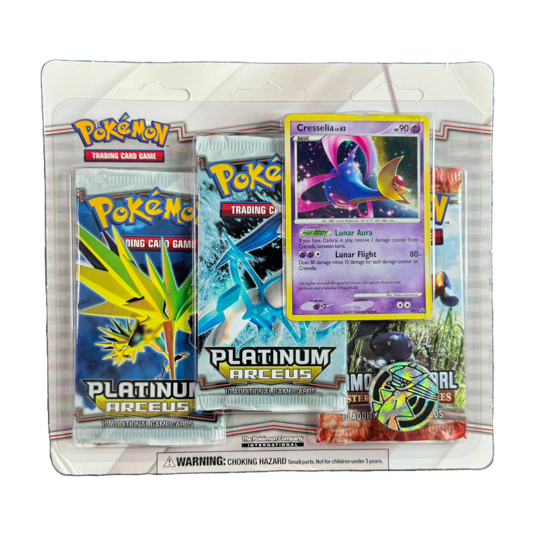 Pokemon Platinum Arceus & Mysterious Treasures 3 Pack Blister 2007