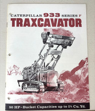 Caterpillar 933 Series F Traxcavator Tractor Sales Brochure Diesel CAT Vintage